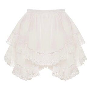 White cotton skirt